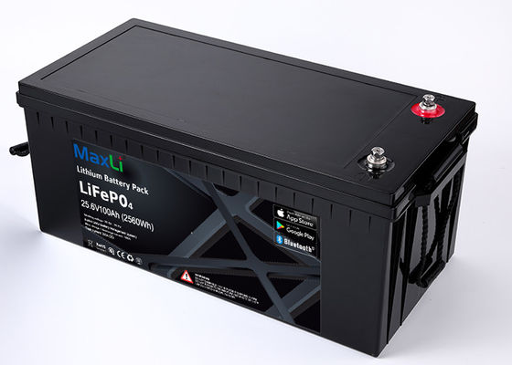 Батареи морского лития батареи 24V 2560Wh 100Ah RV перезаряжаемые